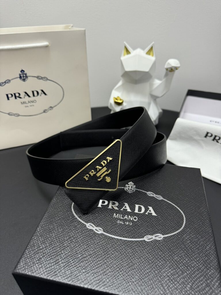 【高級品倉庫到着】Prada イタリアンビジネスベルト「全長約 100cm」