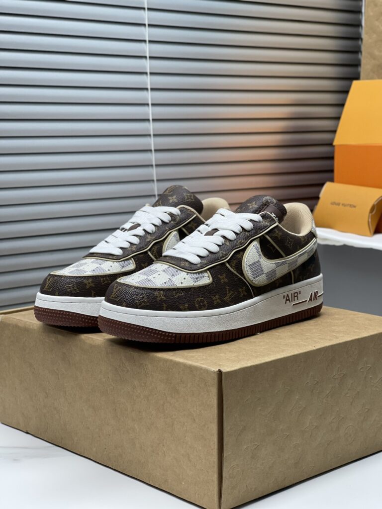 ルイ・ヴィトン x ナイキ Air Force 1 Low 限定クラシック ローカットコラボトレンドスニーカー「LV Nike」