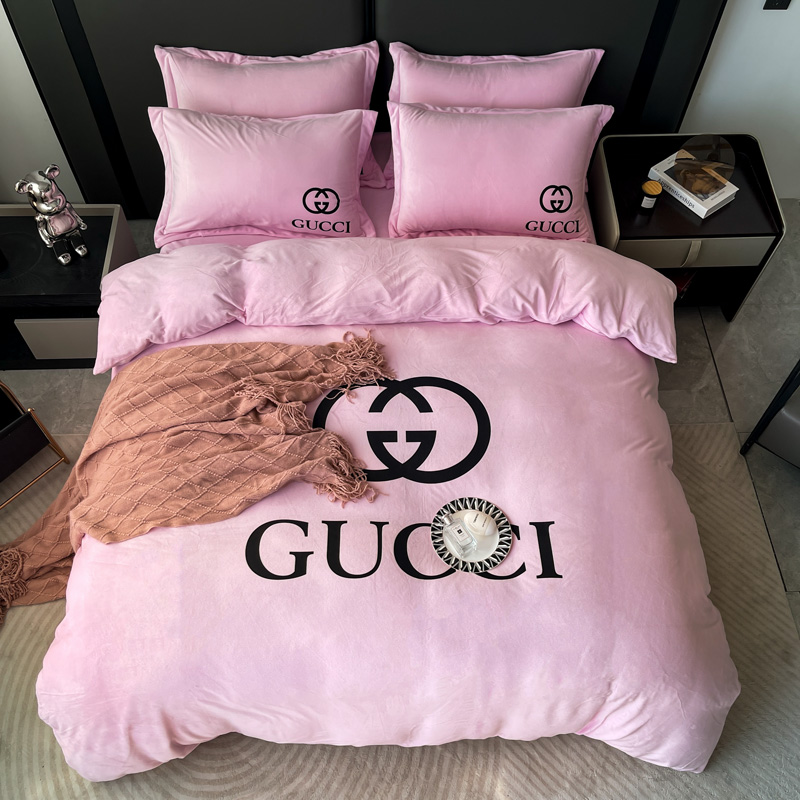 グッチ「Gucci」プレミアム クリスタルベルベット プリント 4点セット