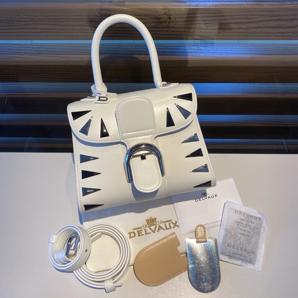 デルヴォー「Delvaux」Brillant Box ダブルリング ハンドバッグ