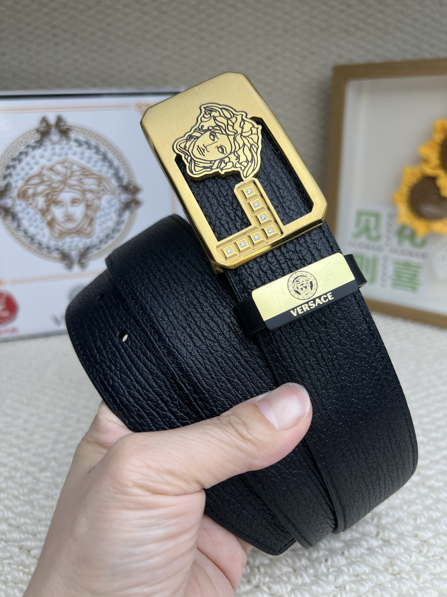 【先行新作】Versace トレンドラグジュアリーベルト「全長約 100cm」