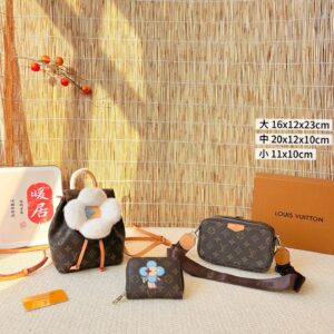 [ルイ・ヴィトン セール三点セット] ピーズバッグ＋エンベロープバッグ＋財布