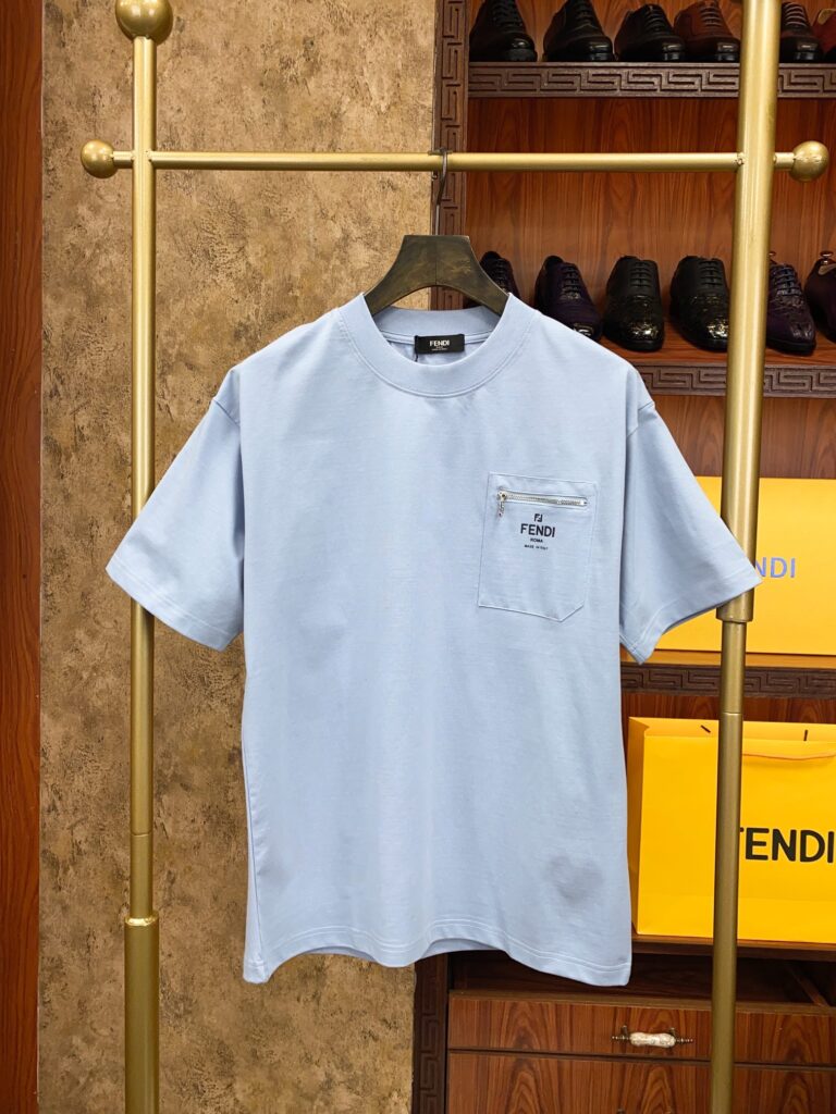 フェンディ Fendi FF エンボス刺繍ロゴ ショートスリーブTシャツ