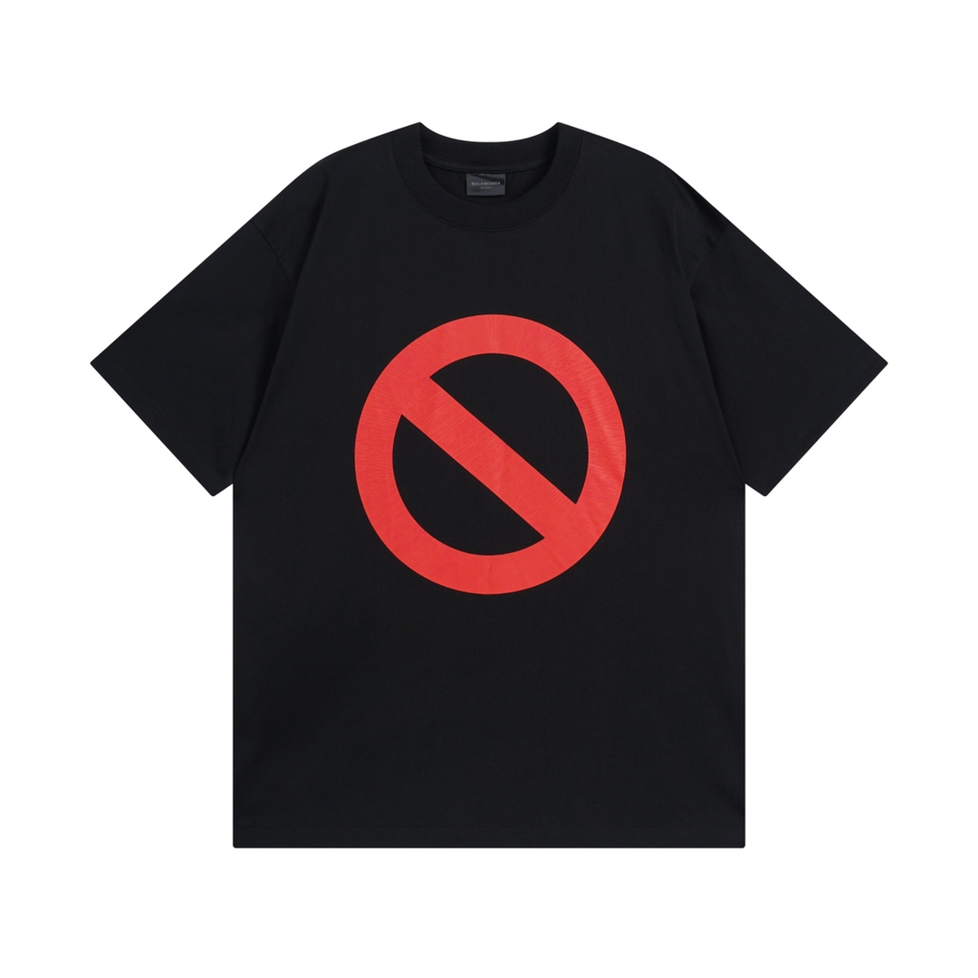 バレンシアガ Balenciaga 2024 クラックプリント ダブルフェイスTシャツ