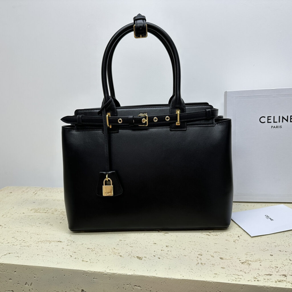 セリーヌ「Celine」CONTI 柔软牛皮革ハンドバッグ