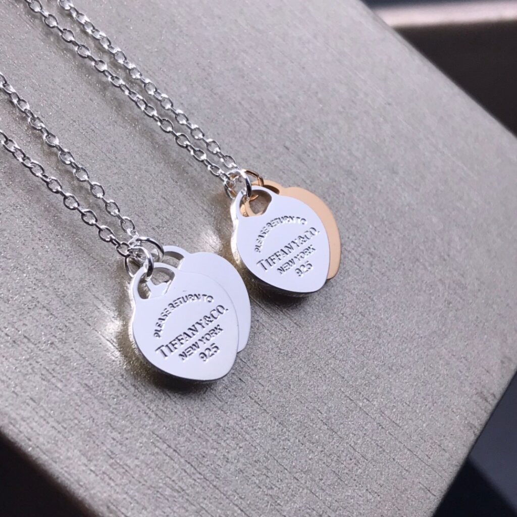 ティファニー「Tiffany & Co.」Return to Tiffany™ ダブルハートタグ ネックレス40.6CM