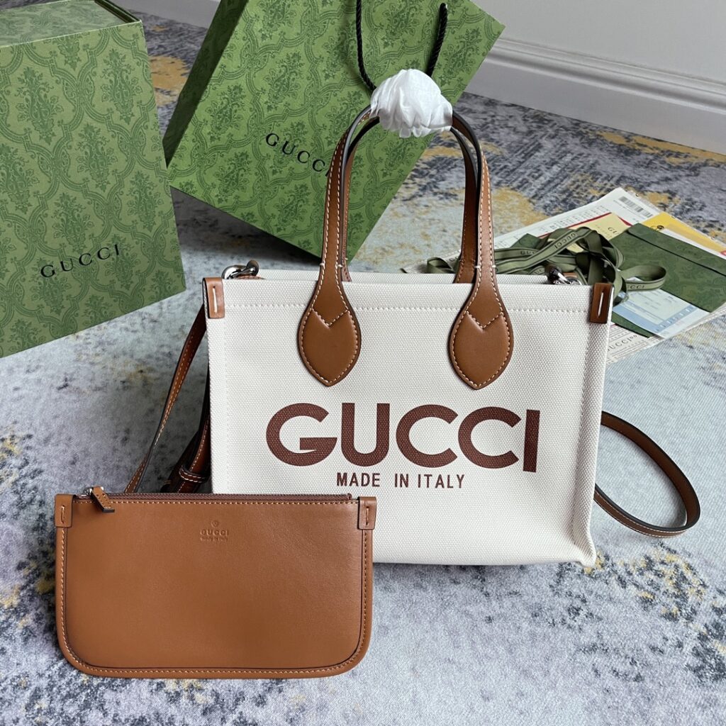 グッチ リド GGキャンバスリント ミニトートバッグ「Lido Bag」