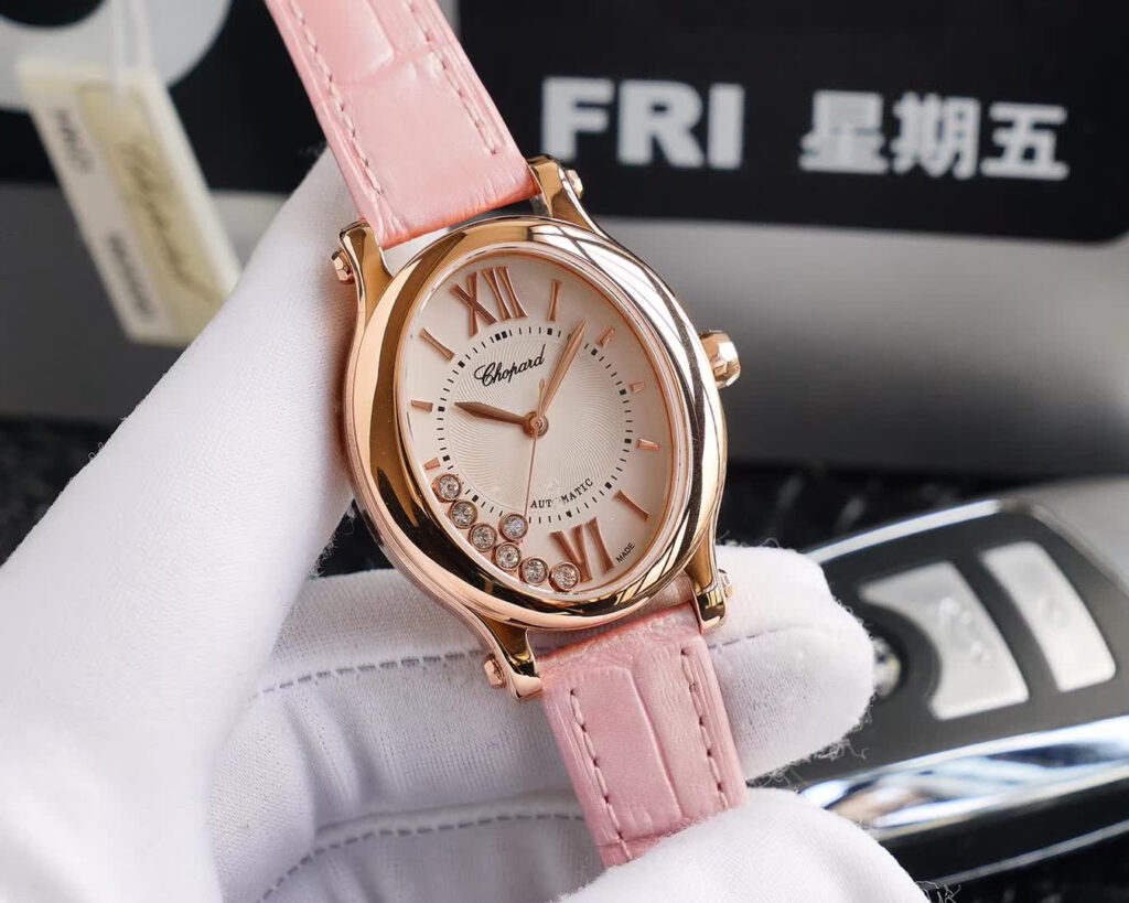 ショパール「Chopard」ハッピースポーツ オーバル レディースウォッチ36MM
