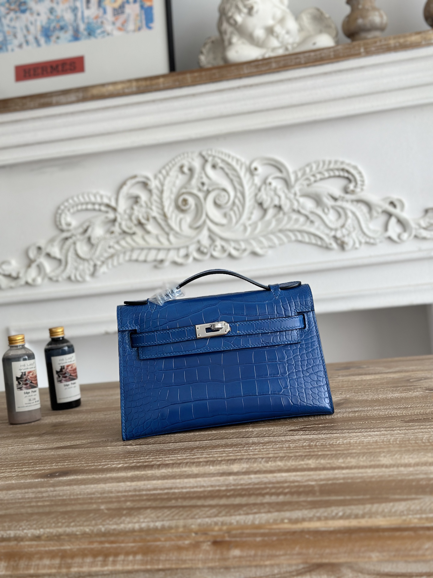 エルメス ケリー 22 ストーンパターンレザー バッグ「Mini Kelly Sellier」