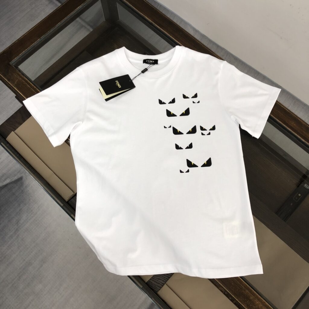 フェンディ Fendi 25SS マスターコレクション グラフィックプリント ラウンドネック ショートスリーブTシャツ