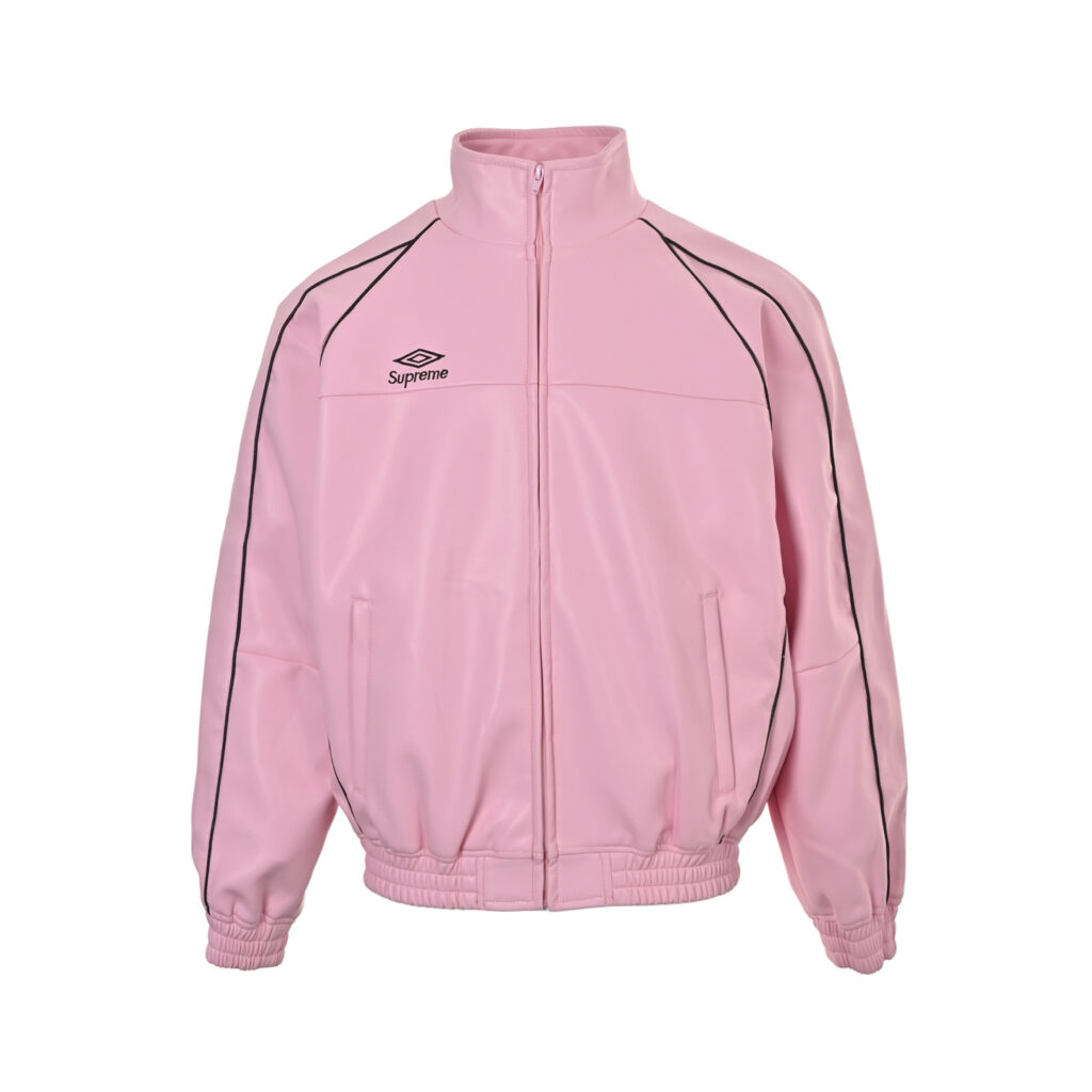 シュプリーム「Supreme x Umbro」コラボレーション レザージャケット