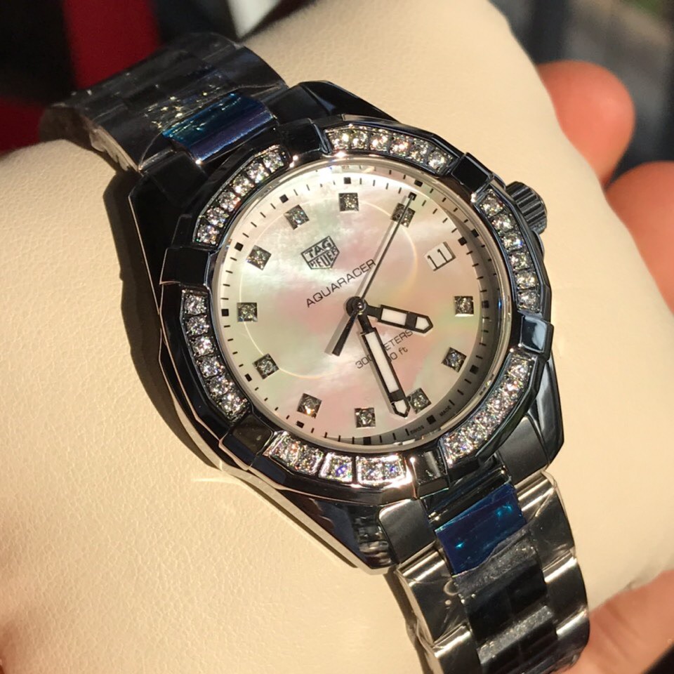 タグ・ホイヤー「TAG Heuer」アクアレーサー レディース クォーツ 腕時計35mm