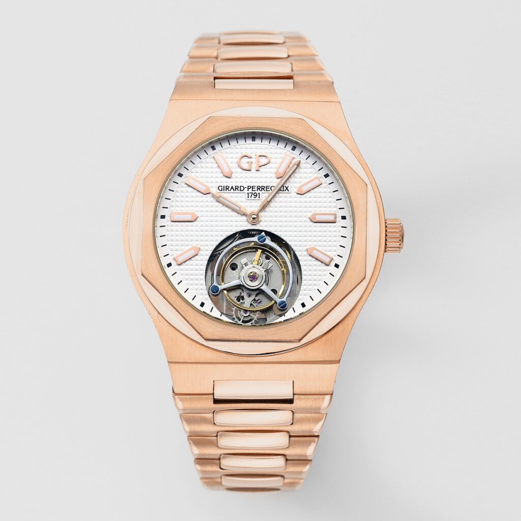 ジラール・ペルゴ「Girard-Perregaux」ラウレアート クロノグラフ トゥールビヨン 腕時計42MM