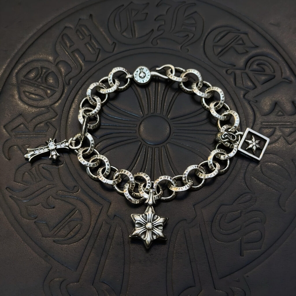 クロムハーツ「Chrome Hearts」ブレスレット - ヴィンテージ&ロックテイスト ペア用