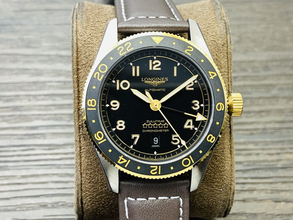 ロンジン「Longines」 スピリット ズールータイム "ゴールドアクセント" メンズウォッチ42mm