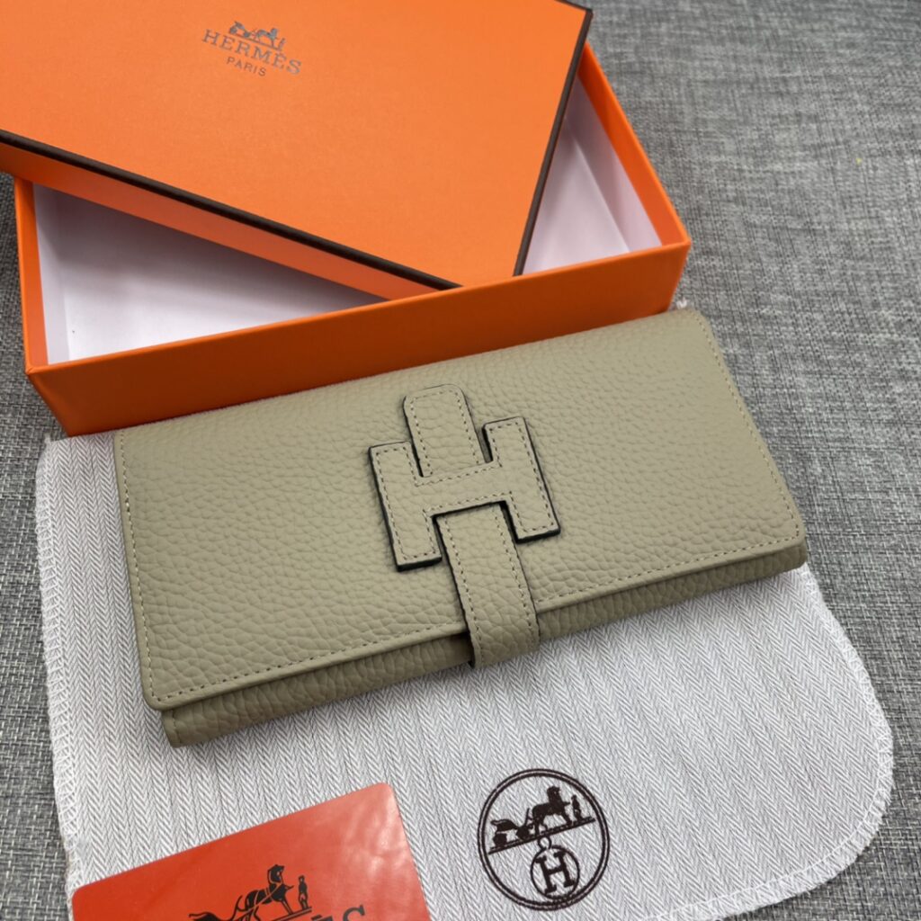 【限定新入荷】エルメス Jige Élan ロングレザークラッチ財布「上質本革仕様」