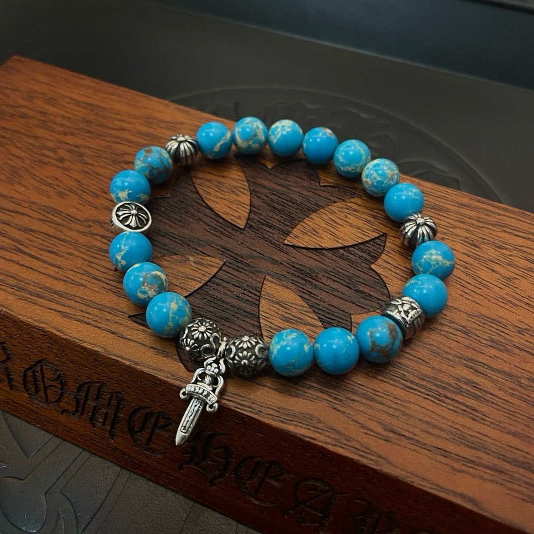 クロムハーツ「Chrome Hearts」ブレスレット - ヴィンテージ&ロックテイスト ペア用