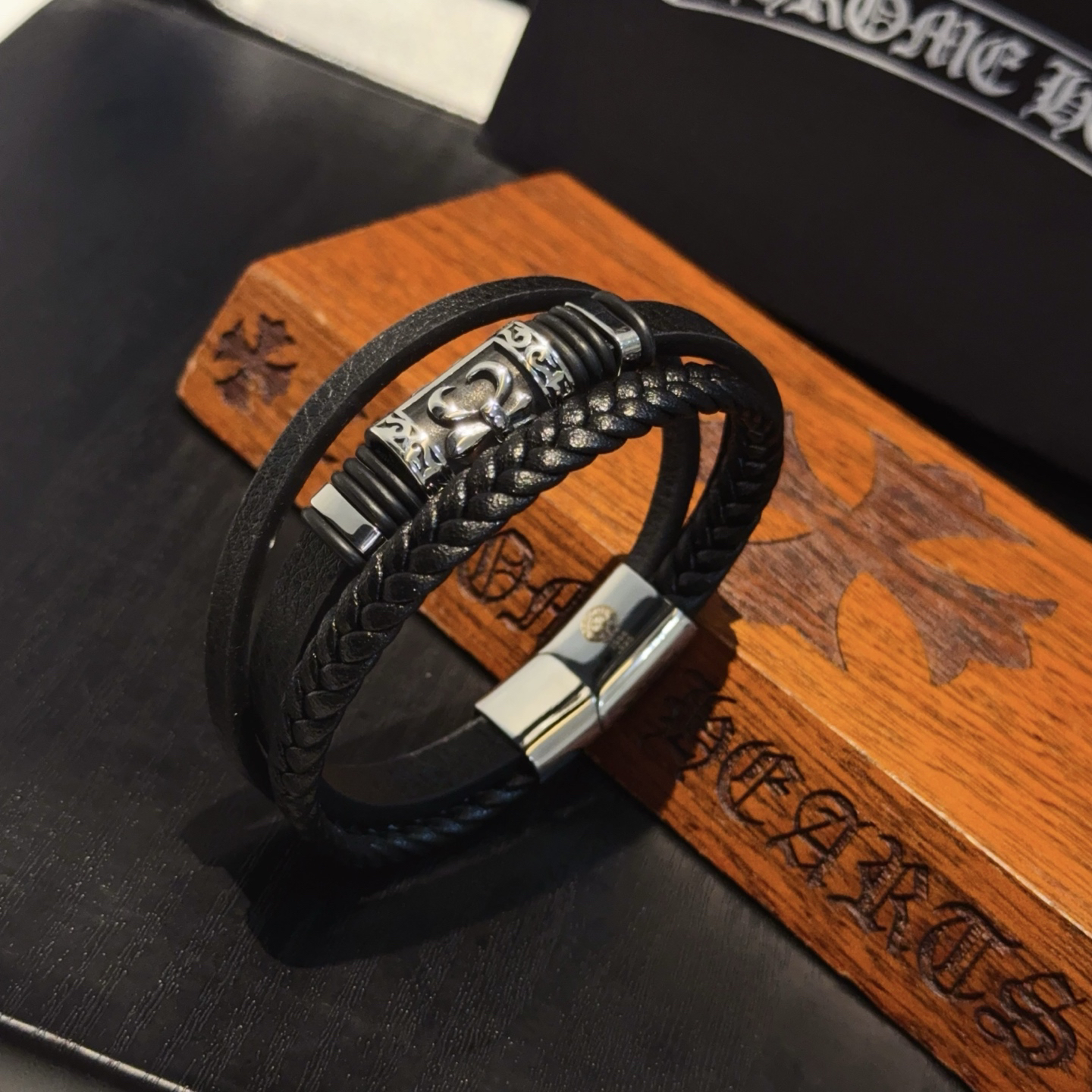 クロムハーツ「Chrome Hearts」ブレスレット - ヴィンテージ&ロックテイスト ペア用