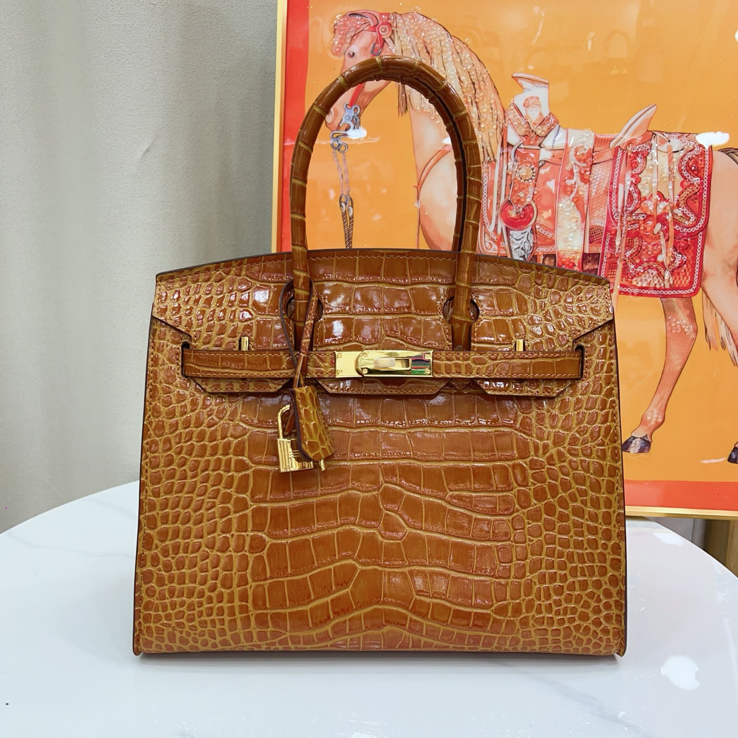 エルメス バーキン 25/30/35 バッグ クロコダイルエンボス「Birkin Bag」