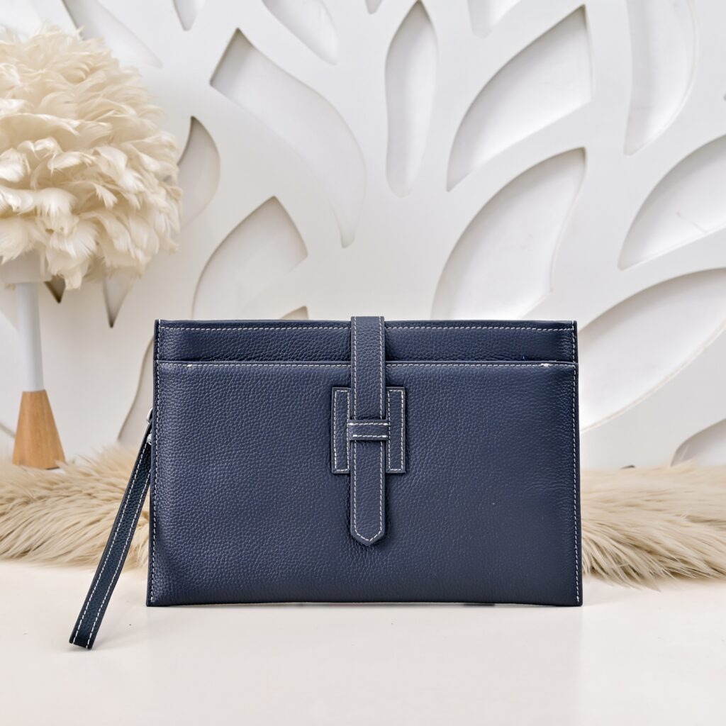 エルメス New H Passant ジップ クラッチバッグ