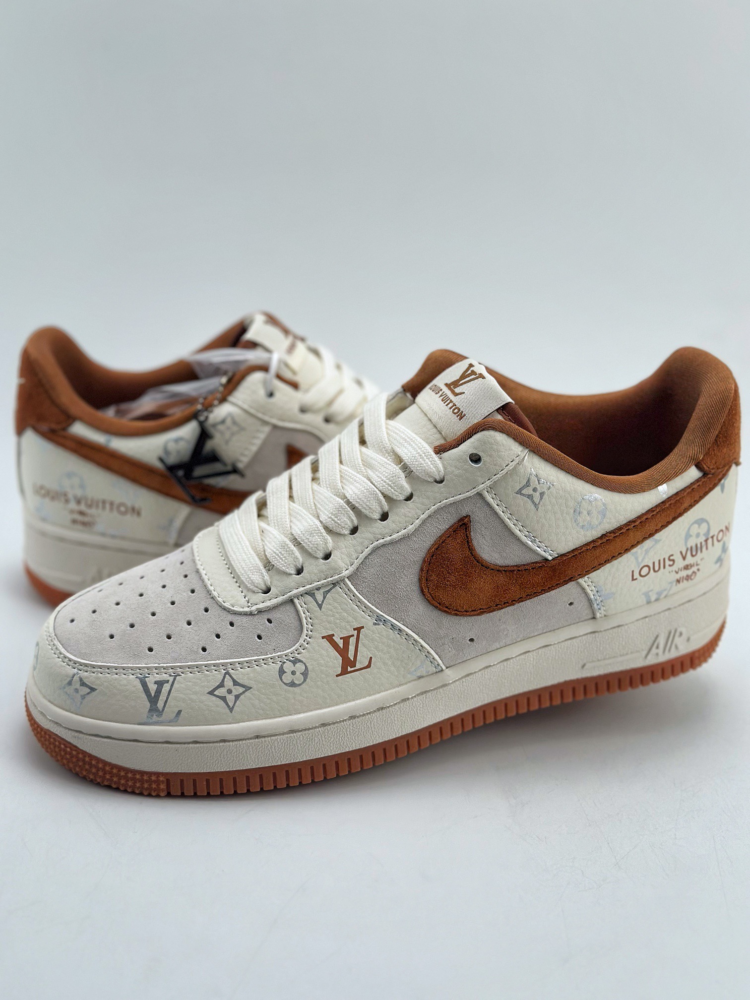 ルイ・ヴィトン x ナイキ Air Force 1 Low 限定クラシック ローカットコラボトレンドスニーカー「LV Nike」