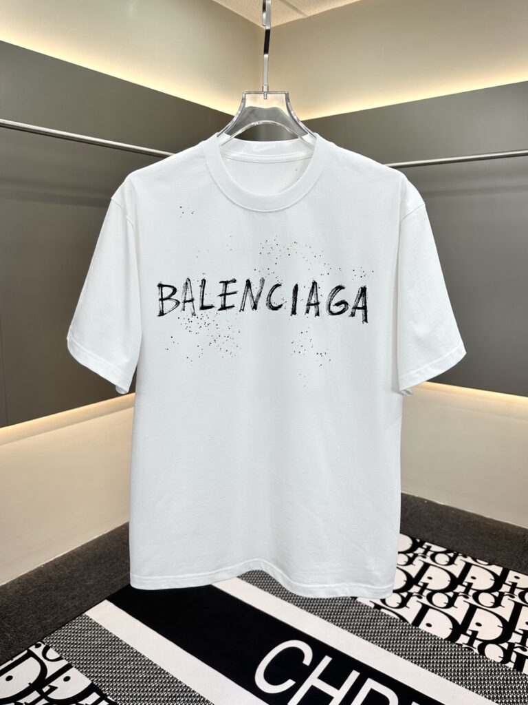 バレンシアガ Balenciaga 24 ss 3 Mロゴ刺繍パッチワーク半袖Tシャツ