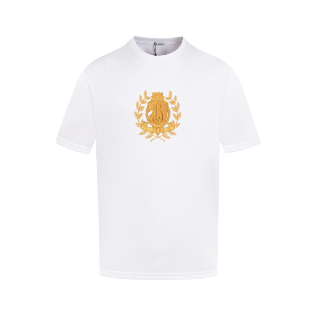 バーバリー Burberry ゴールドリーフ ロゴ クルーネック Tシャツ