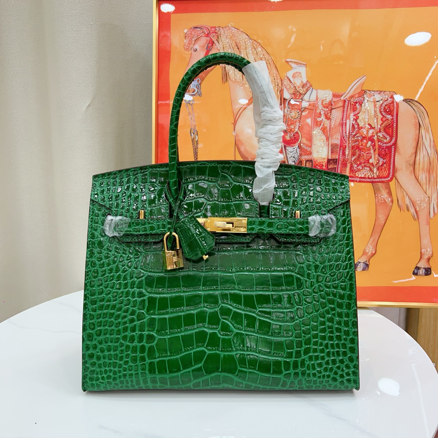 エルメス バーキン 25/30/35 バッグ クロコダイルエンボス「Birkin Bag」