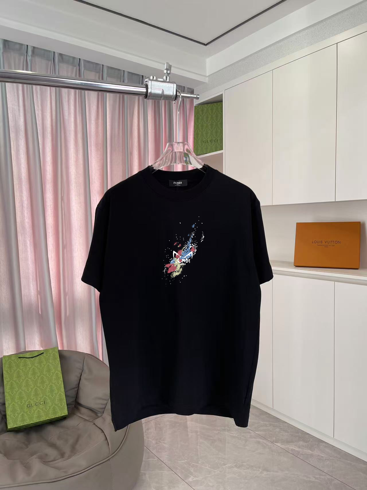 フェンディ Fendi サマーコレクション カスタムロゴプリント Tシャツ