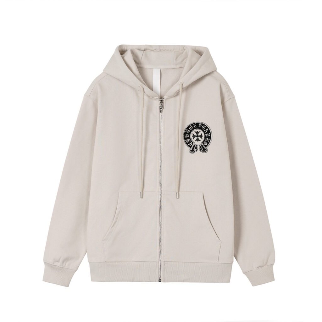 クロムハーツ「Chrome Hearts」秋冬ロングスリーブ ジップアップフーディ - ユニセックス