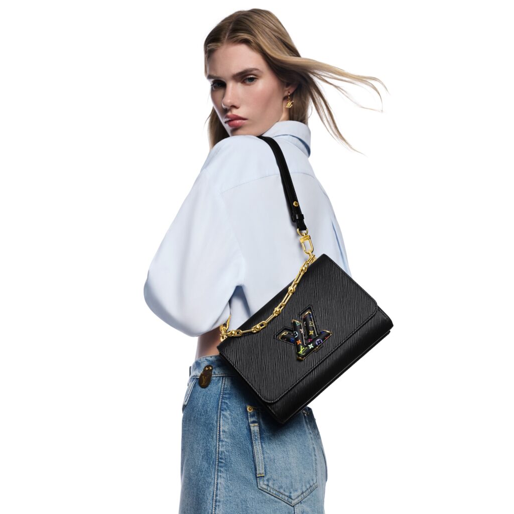 ルイ・ヴィトン「Louis Vuitton」LV × TM ツイスト MM - ブラック