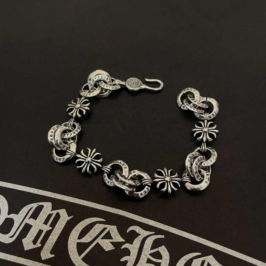 クロムハーツ「Chrome Hearts」ブレスレット - ヴィンテージ&ロックテイスト ペア用