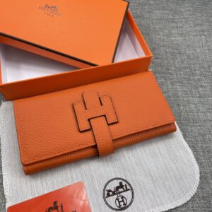 【限定新入荷】エルメス Jige Élan ロングレザークラッチ財布「上質本革仕様」