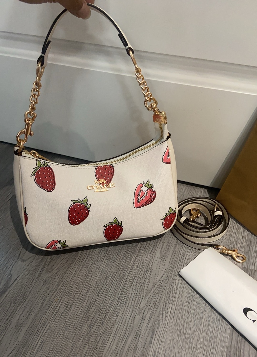 コーチ「Coach」Teri ストロベリー アンダーアーム バッグ