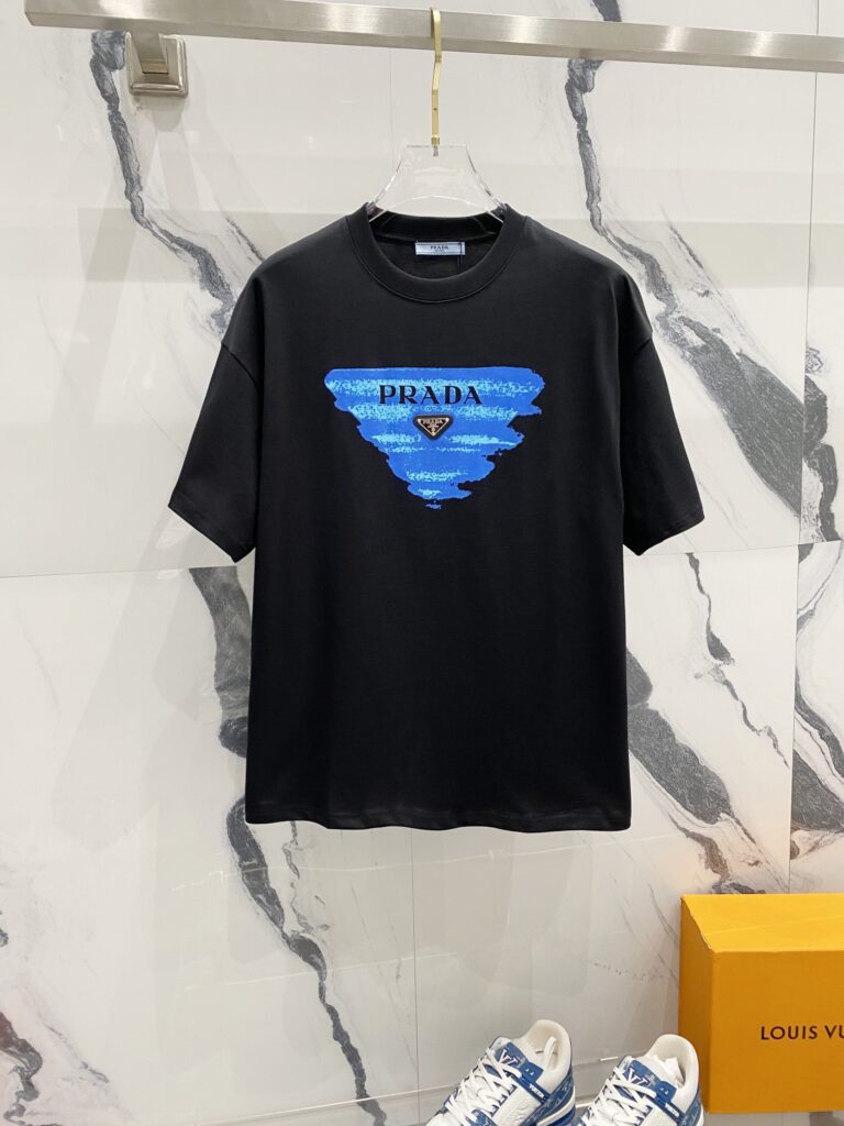 プラダ Prada 260g トライアングルエンブレム Tシャツ