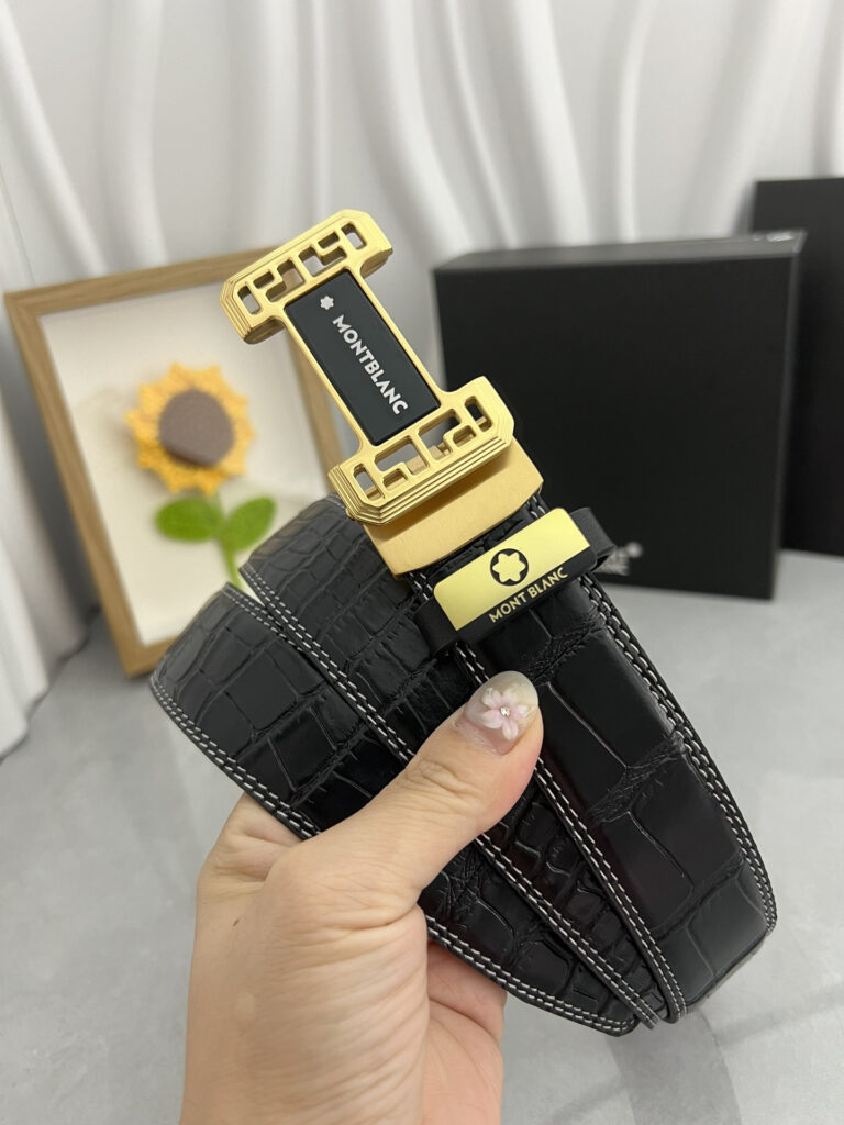 【厳選在庫】Montblanc ビジネスマン正装ベルト「全長約 100cm」