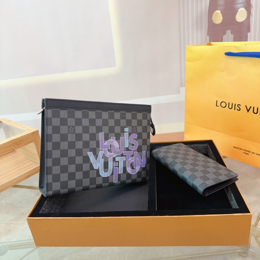 ルイ・ヴィトン「Louis Vuitton」ウォレット+クラッチセット