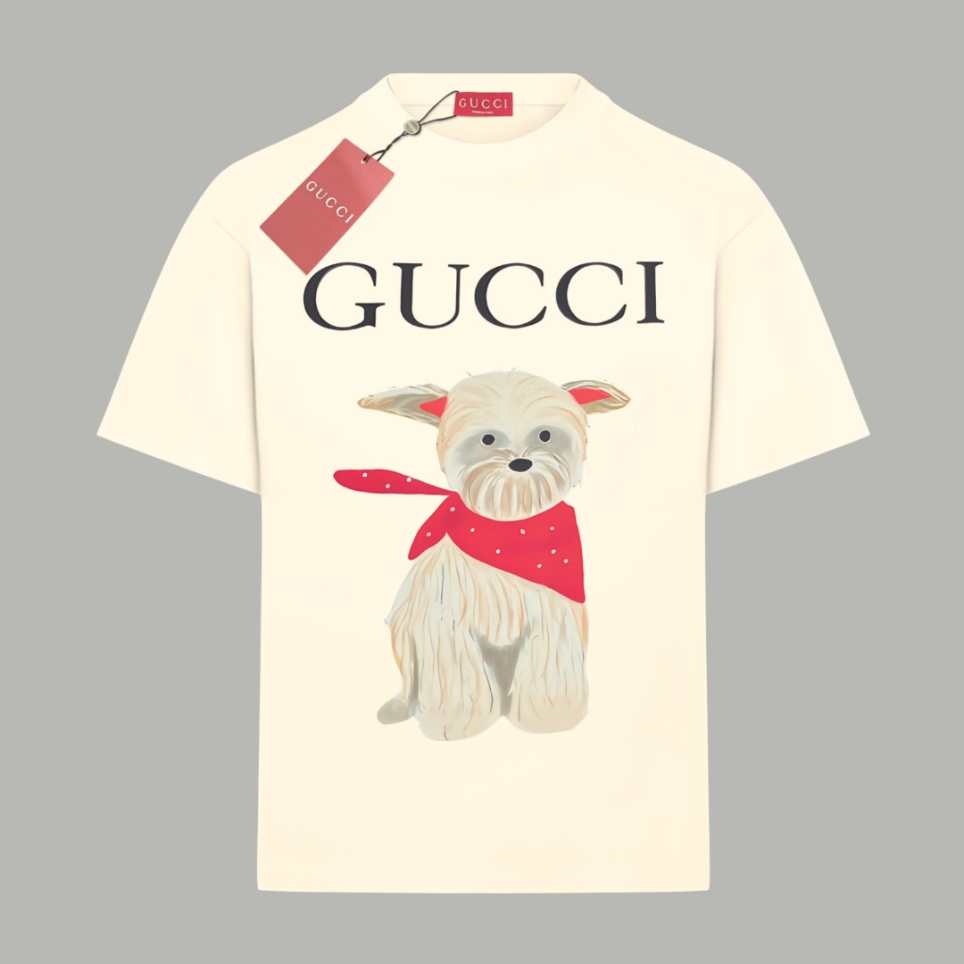 グッチ Gucci リミテッド アニマルシリーズ ロゴプリント クルーネックTシャツ