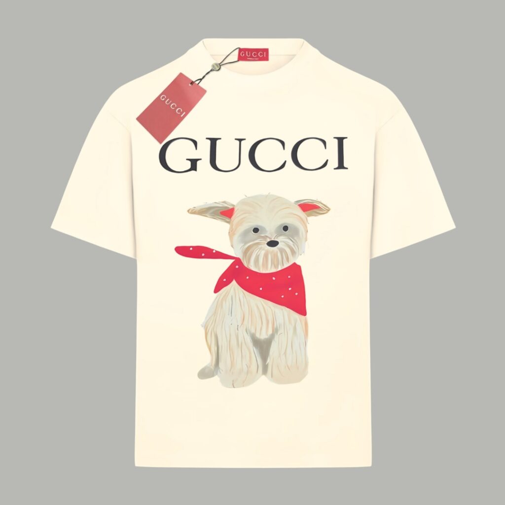 グッチ Gucci リミテッド アニマルシリーズ ロゴプリント クルーネックTシャツ