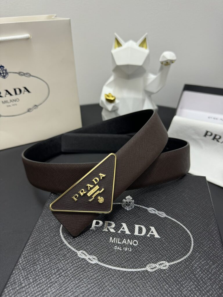 【高級品倉庫到着】Prada イタリアンビジネスベルト「全長約 100cm」