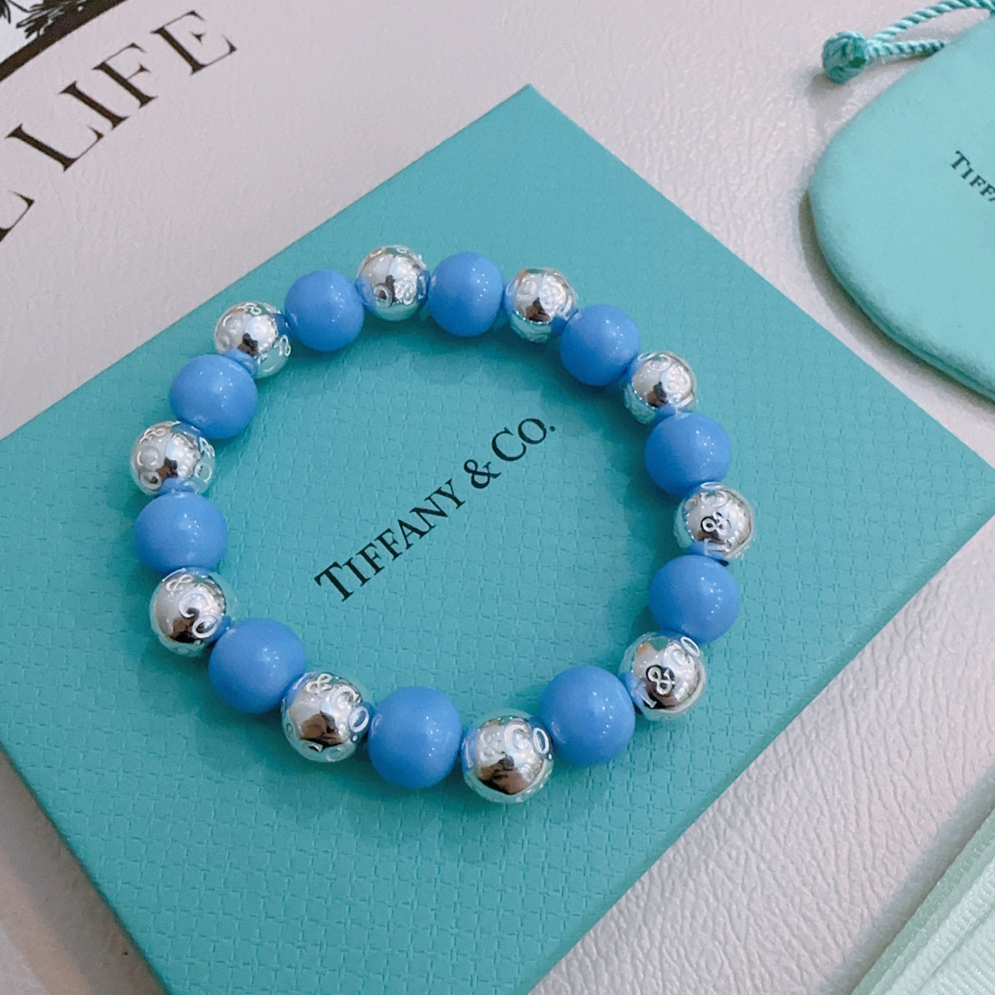 ティファニー「Tiffany & Co.」ポリッシュドシルバーリンク ブレスレット