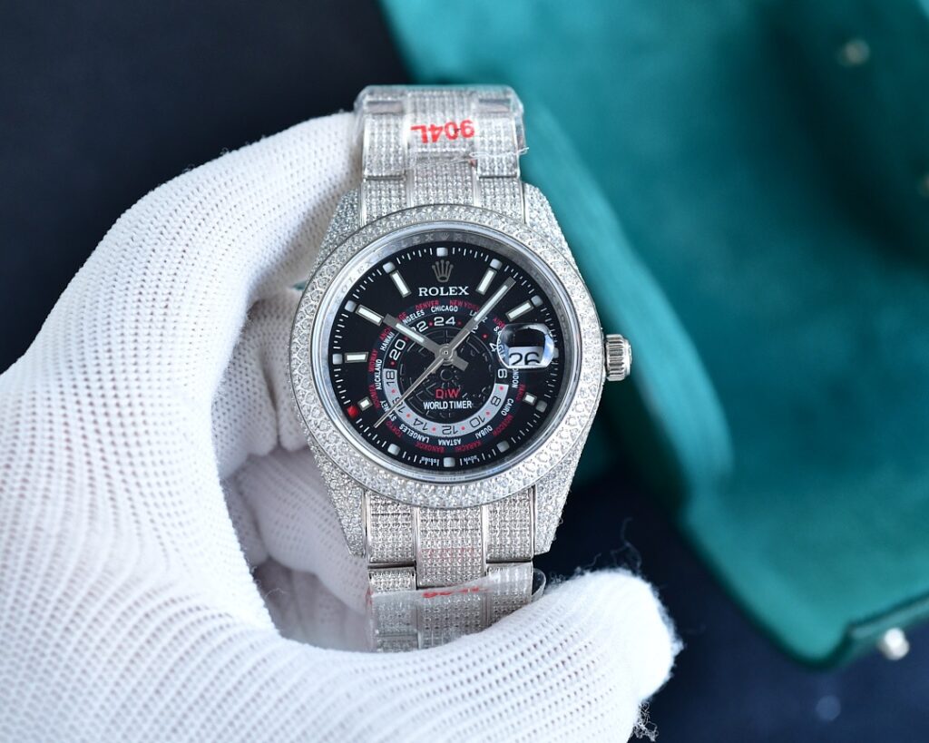 ロレックス「Rolex」‌ デイトナ 126589TBR フルダイヤモンド クロノグラフ腕時計40mm