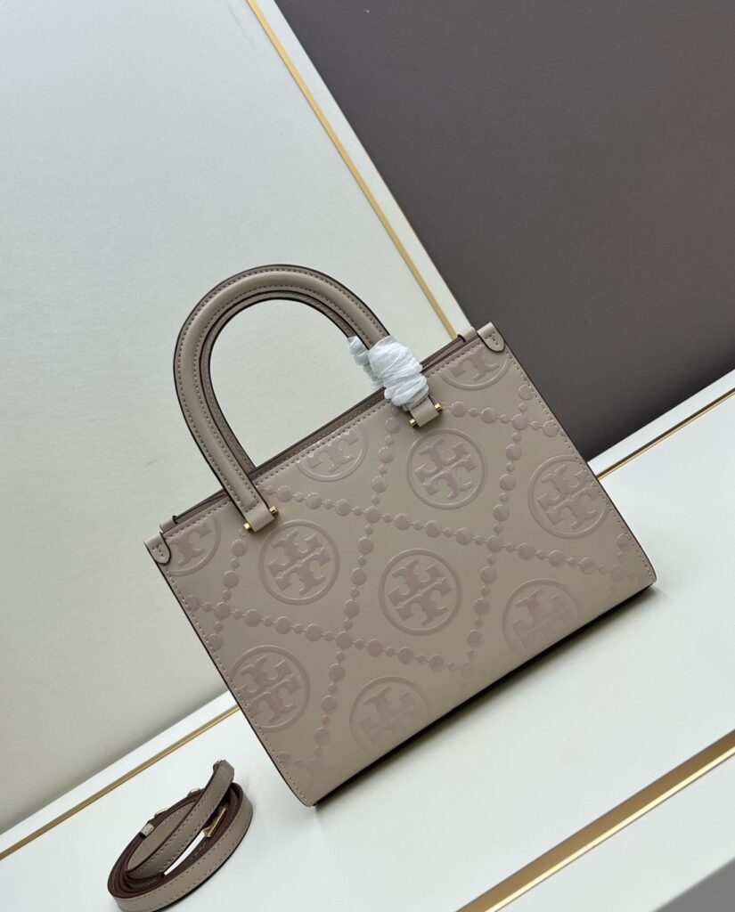 トリー バーチ「Tory Burch」モノグラム 2021サマー ジャカード ショルダー/ハンドバッグ