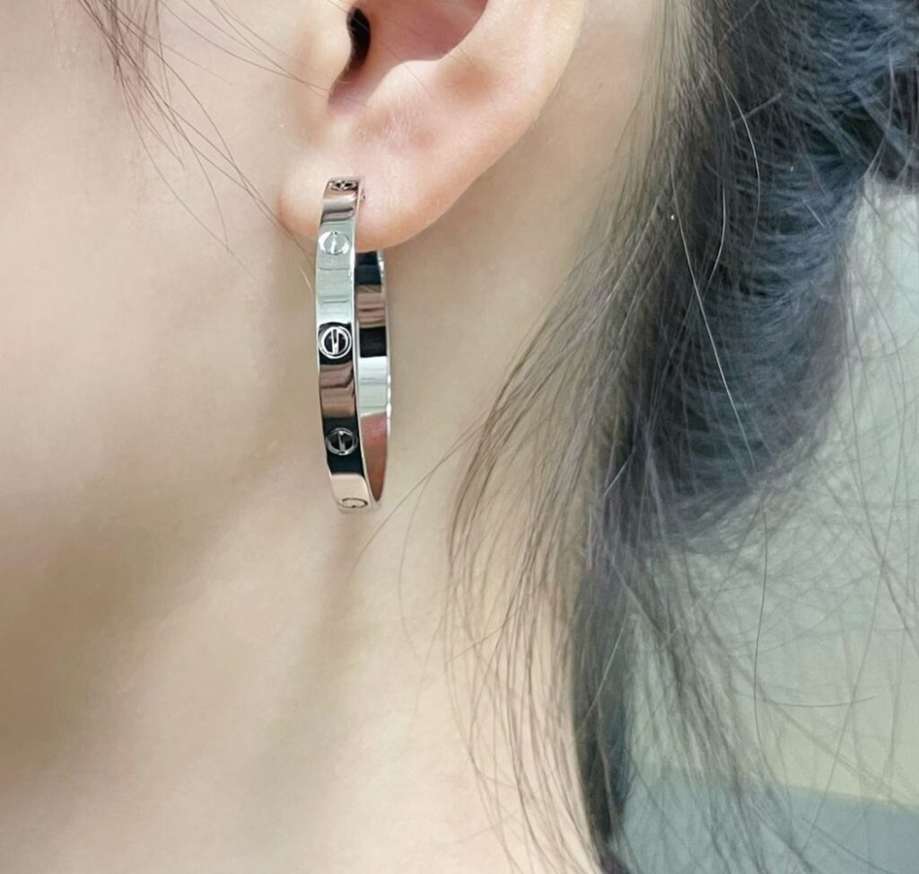カルティエ「Cartier」ラブ ラージ イヤリング