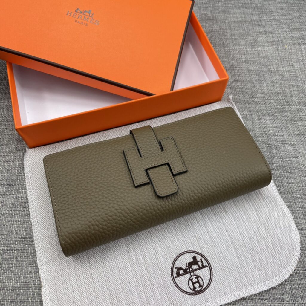 【限定新入荷】エルメス Jige Élan ロングレザークラッチ財布「上質本革仕様」