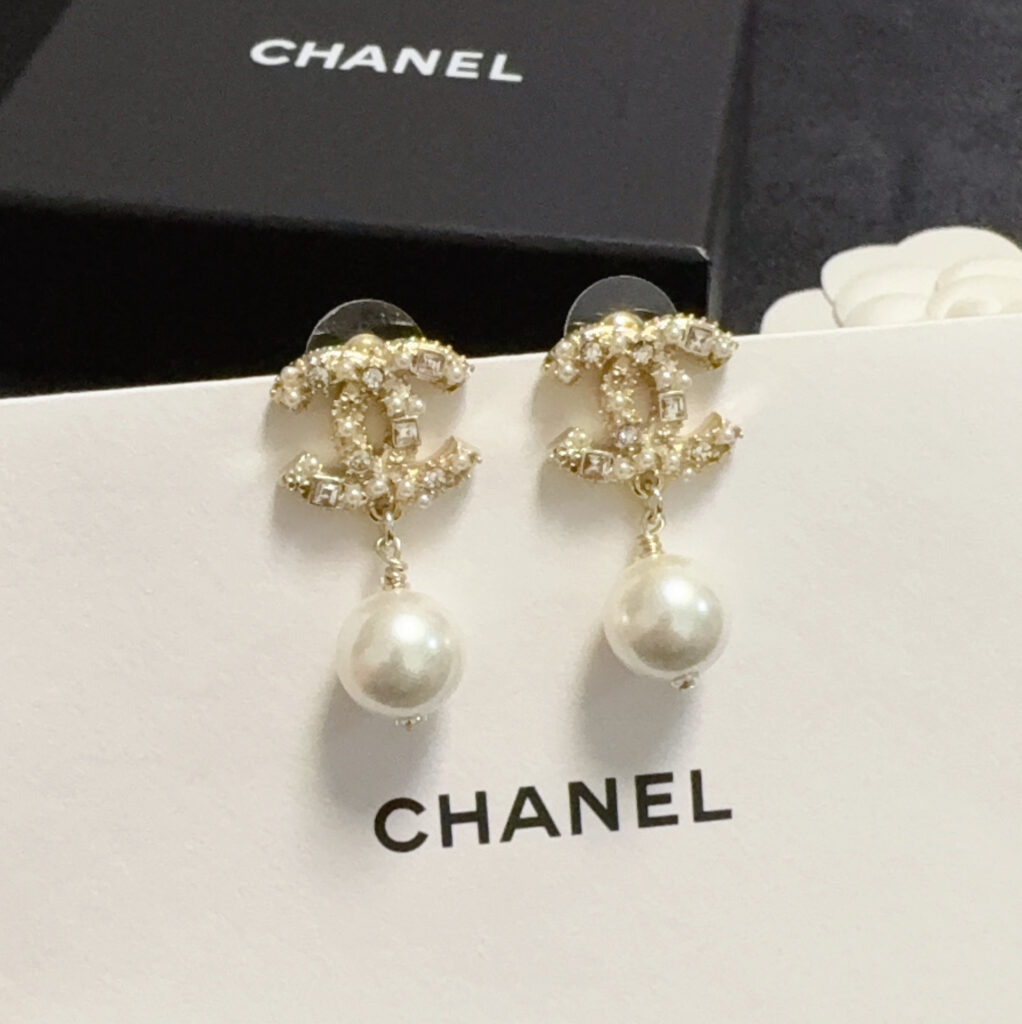 シャネル「Chanel」 パール&ダイヤモンド ピアス・イヤリング