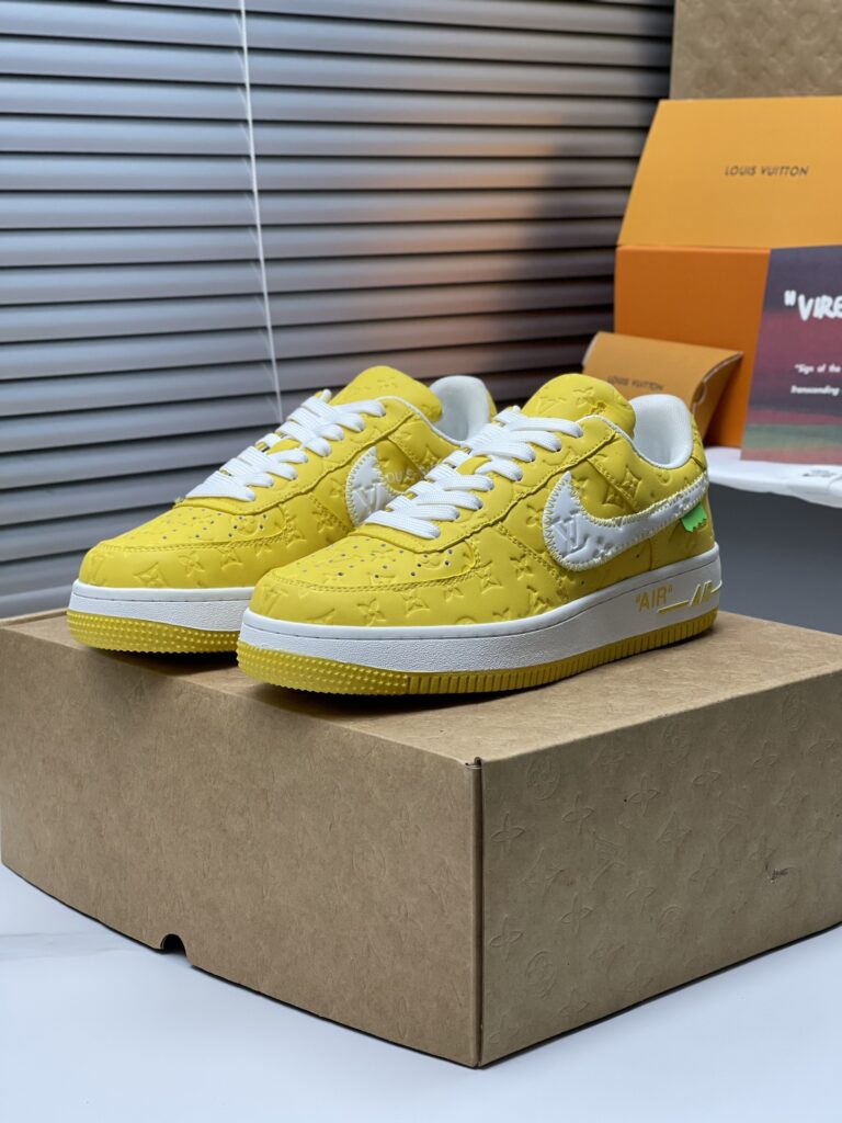 ルイ・ヴィトン x ナイキ Air Force 1 Low 限定クラシック ローカットコラボトレンドスニーカー「LV Nike」