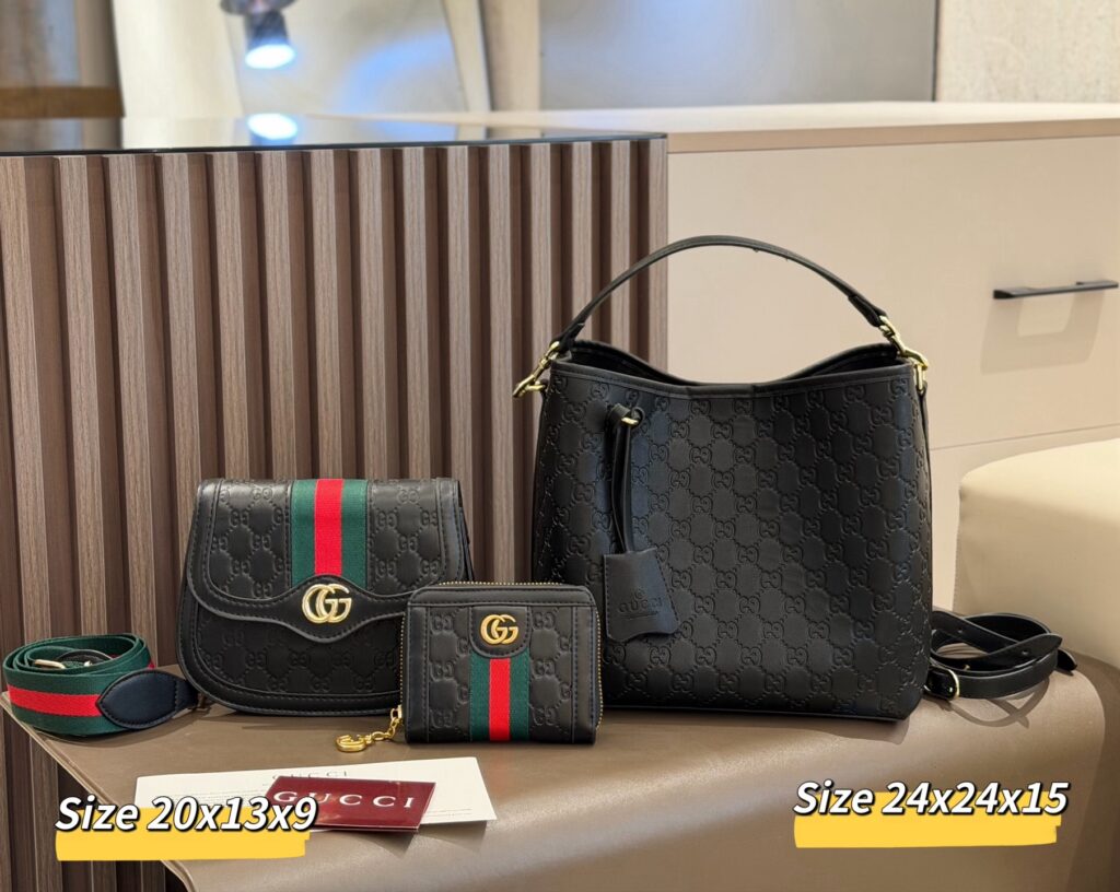 「グッチ」GUCCI レザー ショルダーバッグ+ウエストバッグ+コインケース 3 点セット 限定セール 大人気販売中