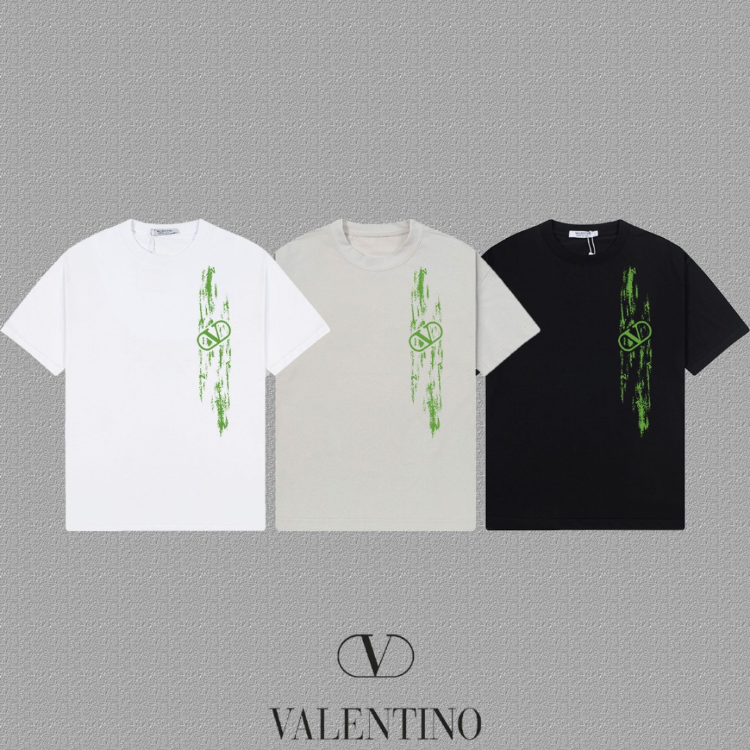 ヴァレンティノ Valentino FW アルファベットロゴ プリント 半袖Tシャツ