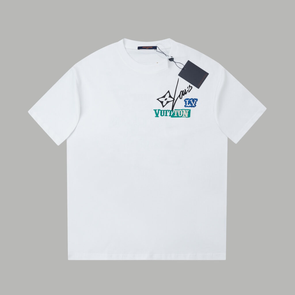 ルイ・ヴィトン Louis Vuitton 25SS スプリング コレクション カラーブロック LVエンブロイダリー ショートスリーブTシャツ(メンズ)